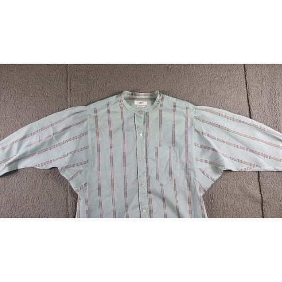 Isabel Marantz Etoile Shirt 40 Blue Multi Striped Satchell Cotton Silk Blend - Picture 5 of 11